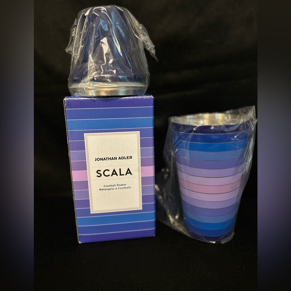 Jonathan Adler Scala Cocktail Shaker Bar Accessories